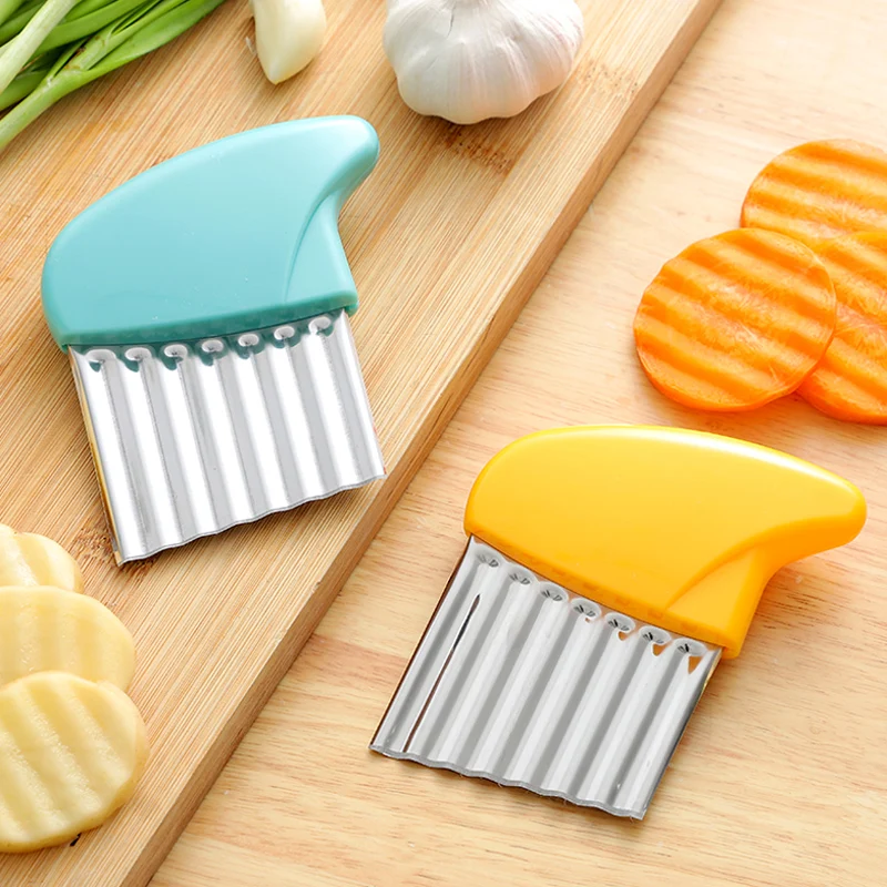 Potato Cutter Stainless Steel Potato Wavy Knife Chips French Fry Cutter Vegetable Slicer Crinkle Cutter Chopper Kitchen Gadgets
Potato Cutter Stainless Steel Potato Wavy Knife Chips French Fry Cutter Vegetable Slicer Crinkle Cutter Chopper Kitchen Gadgets