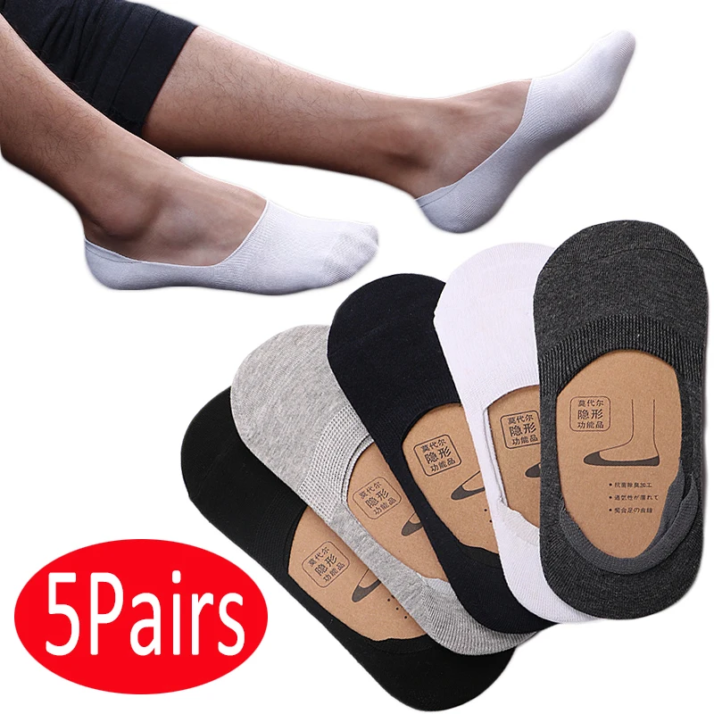 5Pairs Invisible Low Cut Cotton Socks Male Non-slip Breathable Boat Socken Fashion Simple Casual Solid Ankle Socks Calcetines
5Pairs Invisible Low Cut Cotton Socks Male Non-slip Breathable Boat Socken Fashion Simple Casual Solid Ankle Socks Calcetines