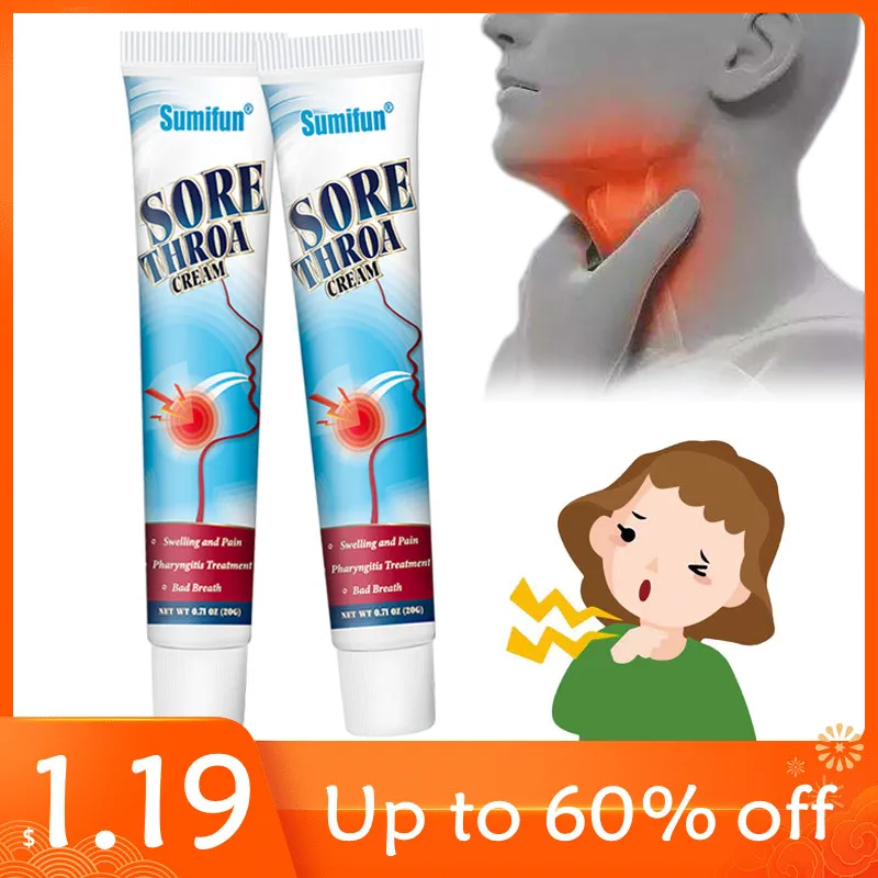 20g Sumifun Sore Throat Care Ointment Relieve Sore Throat And Throat Inflammation Cream Herbal Cough Mumps Tonsillitis Chronic
20g Sumifun Sore Throat Care Ointment Relieve Sore Throat And Throat Inflammation Cream Herbal Cough Mumps Tonsillitis Chronic