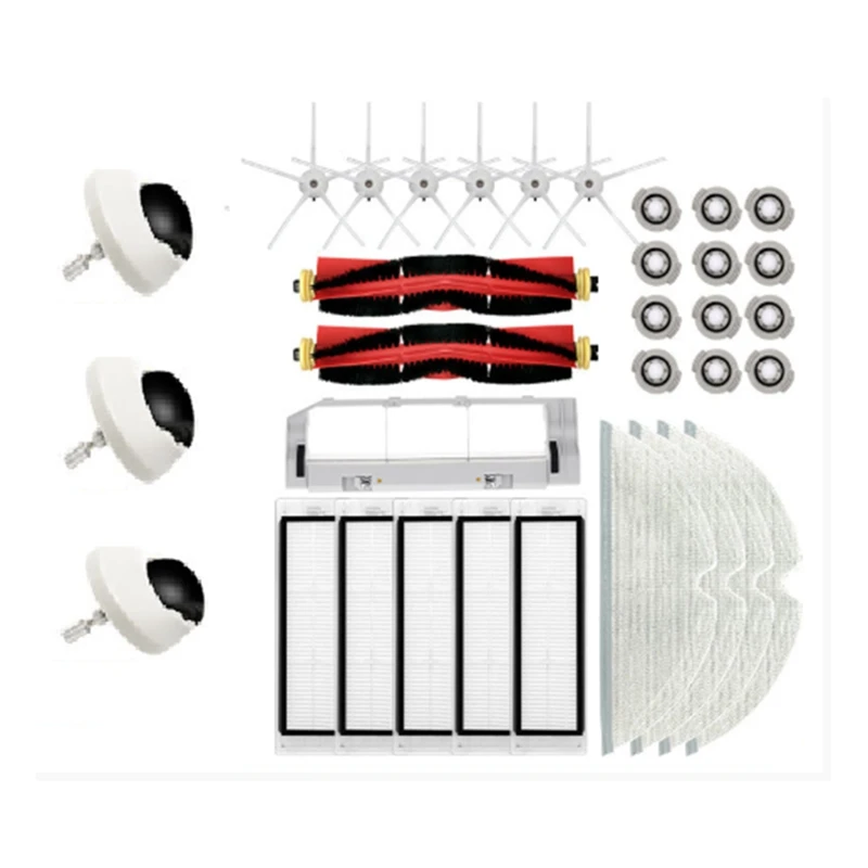 For Roborock S50 T7pro T6 P5 S5 Vacuum Cleaner Main Side Brush Hepa Filter Mop Cloth Part 2X Roller 3X Universal Wheel
For Roborock S50 T7pro T6 P5 S5 Vacuum Cleaner Main Side Brush Hepa Filter Mop Cloth Part 2X Roller 3X Universal Wheel