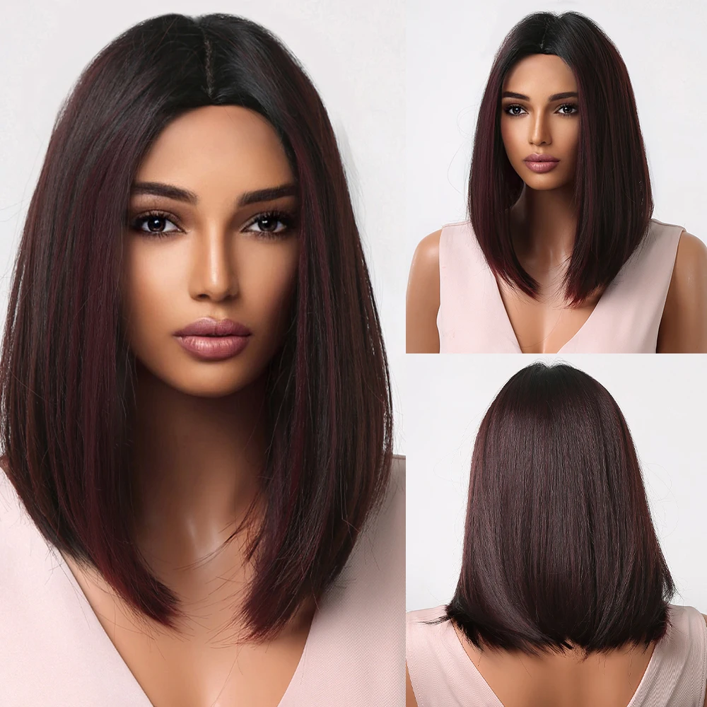 Chocolate Brown Straight Synthetic Wig Shoulder Long Bob Wig for Black Women Middle Part Heat Resistant Cosplay Daily Fake Hair
Chocolate Brown Straight Synthetic Wig Shoulder Long Bob Wig for Black Women Middle Part Heat Resistant Cosplay Daily Fake Hair