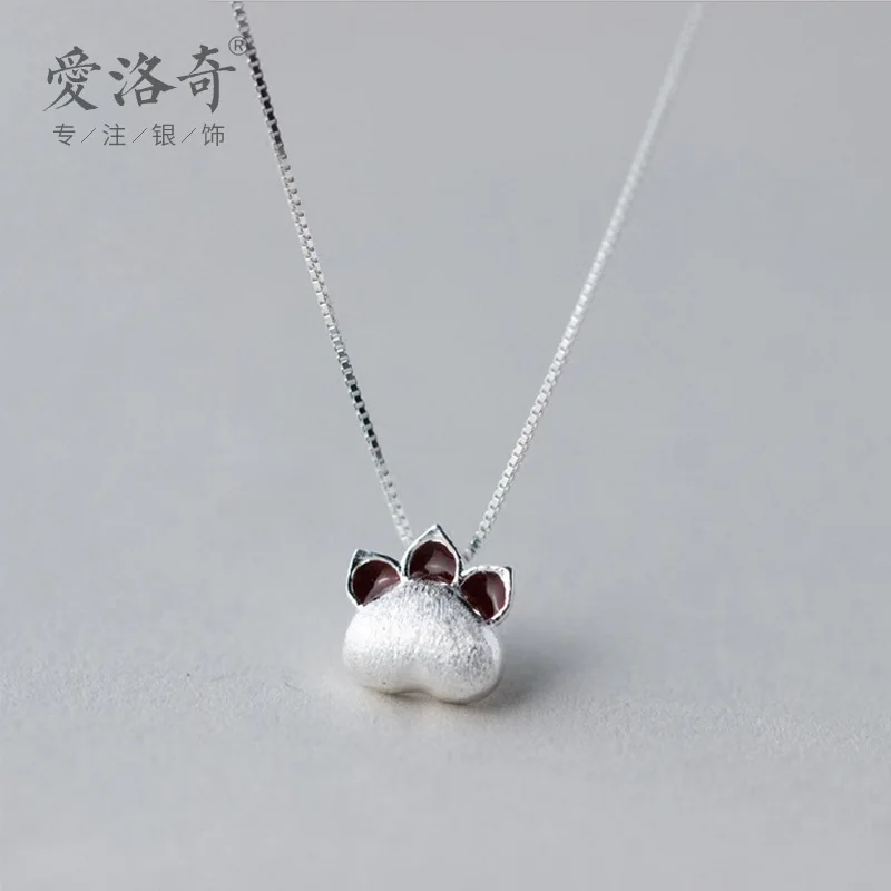 Silver Necklace Women's Cute Cat Claw Necklace Short Clavicle Chain Sweet Cute Kitten Necklace Wholesale
Silver Necklace Women's Cute Cat Claw Necklace Short Clavicle Chain Sweet Cute Kitten Necklace Wholesale