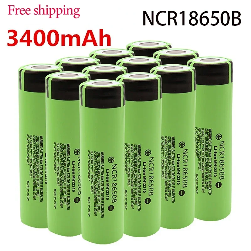 Free Shipping 100% Rechargeable Lithium Battery 18650battery 34B for Flashlight USB Charger Original New NCR18650B 3.7V 3400mAh
Free Shipping 100% Rechargeable Lithium Battery 18650battery 34B for Flashlight USB Charger Original New NCR18650B 3.7V 3400mAh