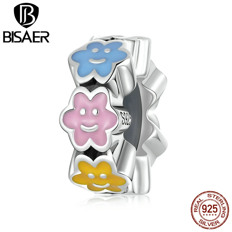BISAER Bead Silicone 925 Sterling Silver Colorful Clouds Smiley Silvers Charm For Women DIY Bracelets Fine Jewelry Gift ECC2188
BISAER Bead Silicone 925 Sterling Silver Colorful Clouds Smiley Silvers Charm For Women DIY Bracelets Fine Jewelry Gift ECC2188
