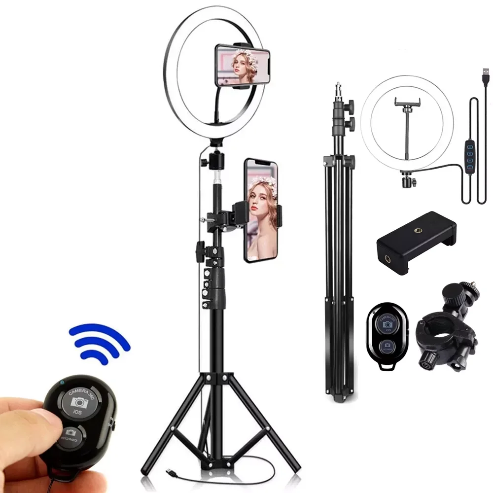 Ring Lamp Big For Shooting Led Ring Light Selfie Stand Lighting Photo Kit 2m Tripod For Phone Action Camera Youtube Video
Ring Lamp Big For Shooting Led Ring Light Selfie Stand Lighting Photo Kit 2m Tripod For Phone Action Camera Youtube Video