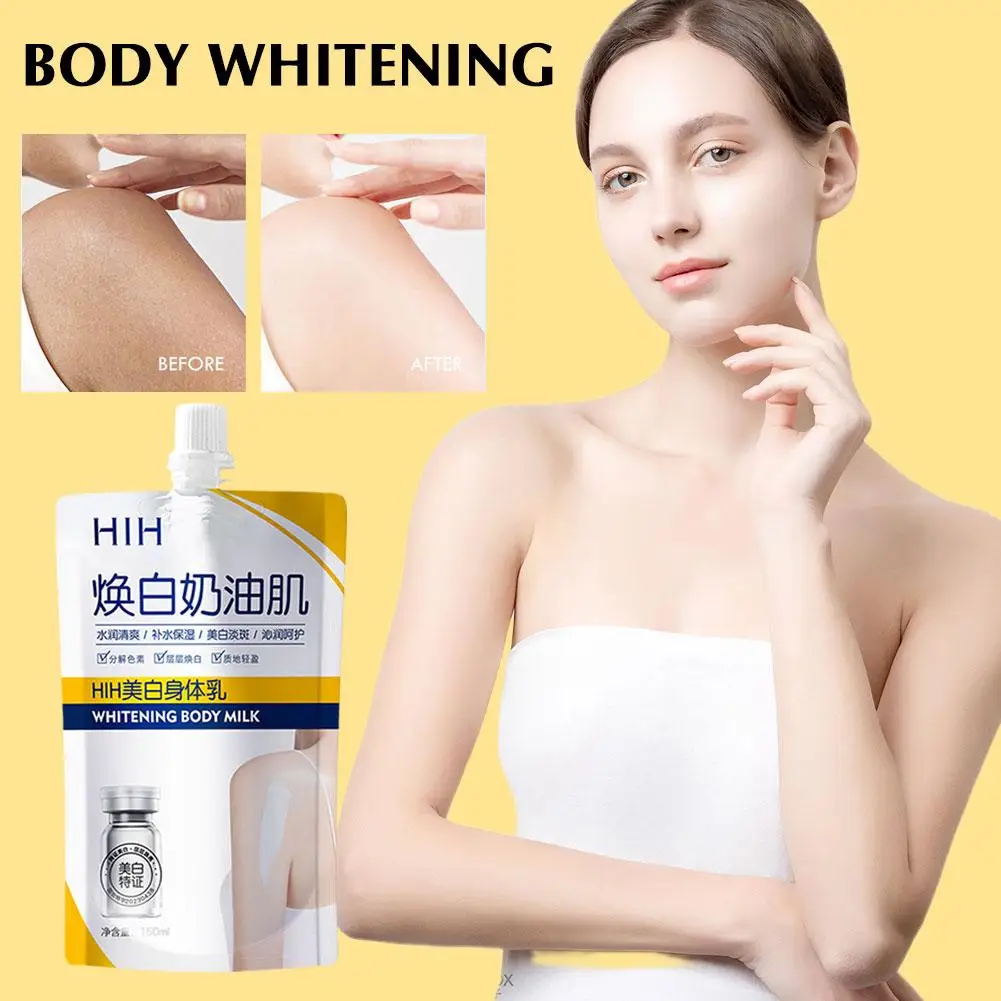 150ml Whole Body Whitening Body Milk Powerful Whitening Fine Reduce Moisturizing Lines Care Brighten Skin Beauty Repair Ski A8K0
150ml Whole Body Whitening Body Milk Powerful Whitening Fine Reduce Moisturizing Lines Care Brighten Skin Beauty Repair Ski A8K0