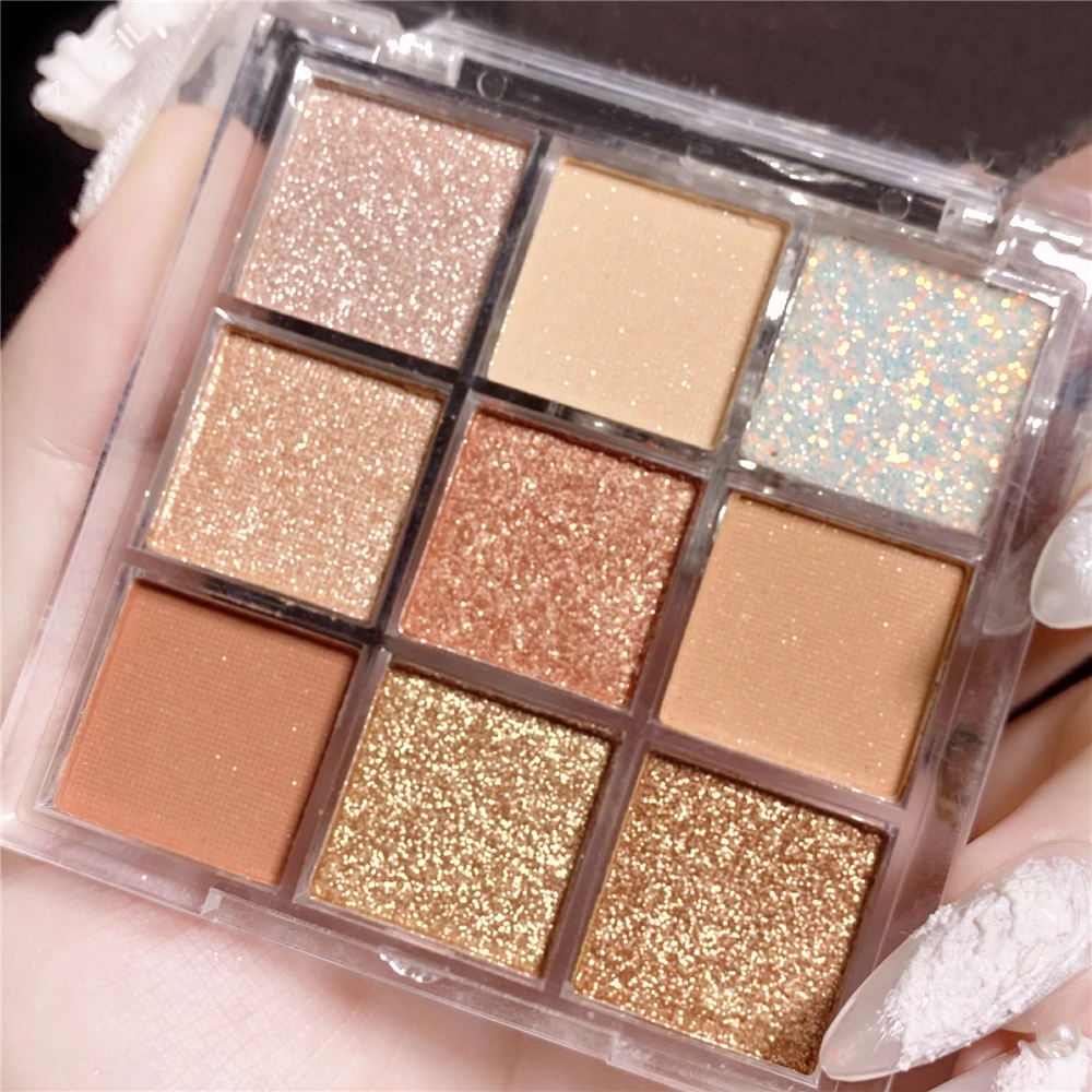 Eyeshadow Palette 9 Colors Eyeshadow Shimmer Palette Glitter Nude Cosmetics Pearlescent Earth Color Eye Makeup eyeshadow kit
Eyeshadow Palette 9 Colors Eyeshadow Shimmer Palette Glitter Nude Cosmetics Pearlescent Earth Color Eye Makeup eyeshadow kit
