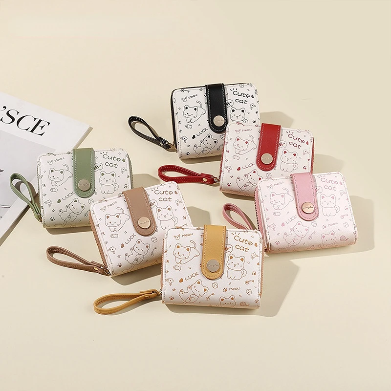 Japanese Cute Cat Girls Wallet Short Student Card Holder Money Bag Zipper Zero Wallets for Women кошелек женский Cartera 카드지갑
Japanese Cute Cat Girls Wallet Short Student Card Holder Money Bag Zipper Zero Wallets for Women кошелек женский Cartera 카드지갑