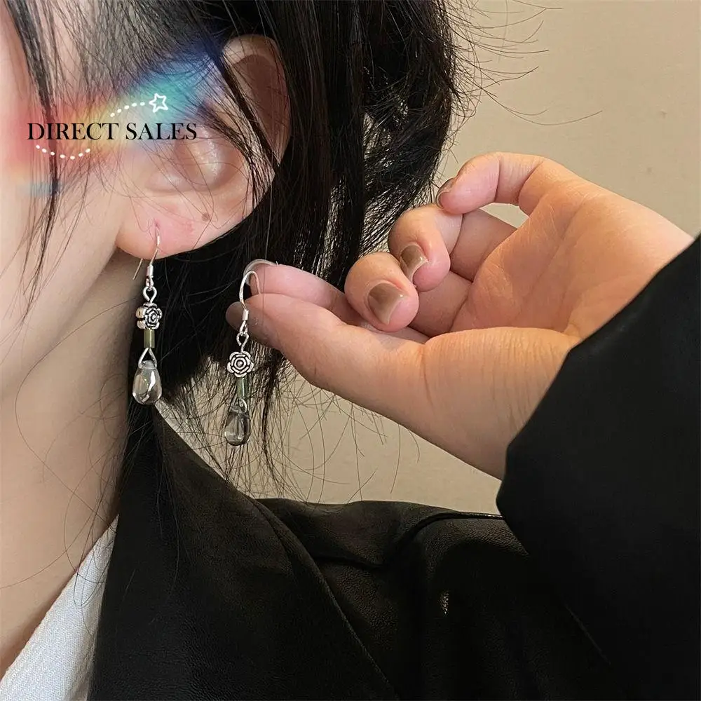 Women Classic Flower Drop Earrings Vintage Tassel Dangle Earrings Jade Pendant Gradient Beads Stud Earrings Chinese Jewelry Gift 
Women Classic Flower Drop Earrings Vintage Tassel Dangle Earrings Jade Pendant Gradient Beads Stud Earrings Chinese Jewelry Gift