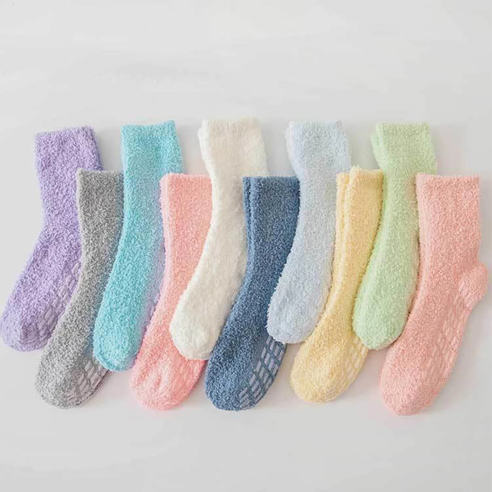 New Fashion Warm Winter Women Solid Color Cozy Fuzzy Coral Fleece Warm Thick Thermal Non-Skid Non Slip Home Floor Sleep Socks
New Fashion Warm Winter Women Solid Color Cozy Fuzzy Coral Fleece Warm Thick Thermal Non-Skid Non Slip Home Floor Sleep Socks