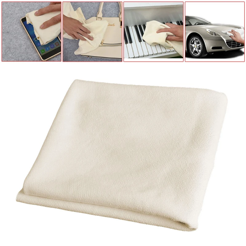 

Чистящие полотенца из натуральной замши и кожи для автомобиля, ткань для сушки и мытья, новинка, 40x60 см