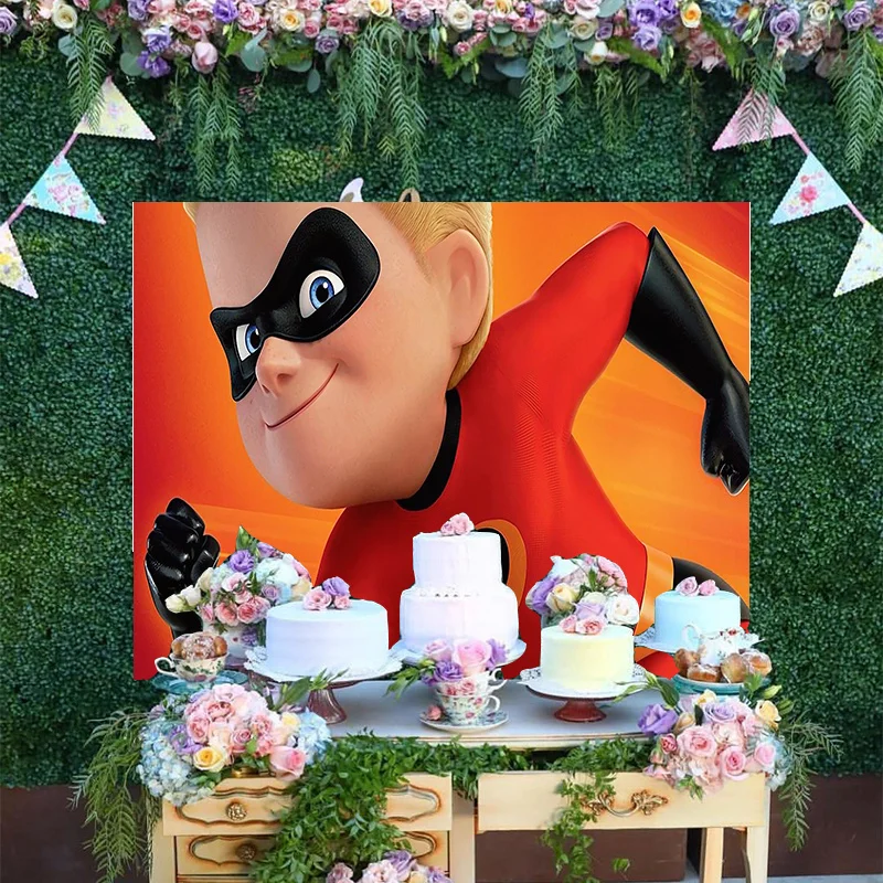 Disney Cartoon The Incredibles Brave DashParr Baby Happy Birthday Party Photography Backdrops Decoration Backgrounds Banner
Disney Cartoon The Incredibles Brave DashParr Baby Happy Birthday Party Photography Backdrops Decoration Backgrounds Banner