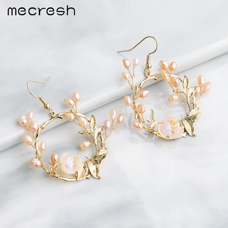 Mecresh Korean Fashion Flower Round Earrings for Women Bridal Pink Simulated Pearl Drop Earrings 2022 Wedding Jewelry EH2005
Mecresh Korean Fashion Flower Round Earrings for Women Bridal Pink Simulated Pearl Drop Earrings 2022 Wedding Jewelry EH2005
