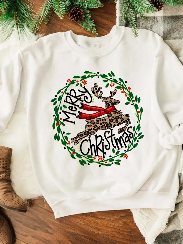 

Пуловеры с рисунком на Рождество и новый год, свитшоты с принтом оленя и животных, модная женская одежда для Счастливого праздника