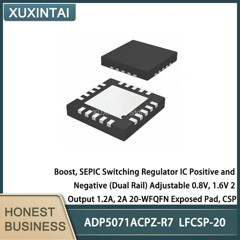 5Pcs/Lot ADP5071ACPZ-R7 ADP5071ACPZ Boost, SEPIC Switching Regulator IC Positive and Negative (Dual Rail) Adjustable 0.8V,
5Pcs/Lot ADP5071ACPZ-R7 ADP5071ACPZ Boost, SEPIC Switching Regulator IC Positive and Negative (Dual Rail) Adjustable 0.8V,