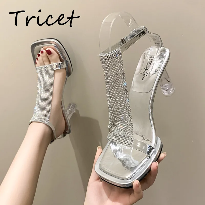 2022 Summer New Stylish Sexy High-heeled Sandals Open Toe Transparent Stiletto Shoes Female Party Prom Elegant Rhinestones Shoes
2022 Summer New Stylish Sexy High-heeled Sandals Open Toe Transparent Stiletto Shoes Female Party Prom Elegant Rhinestones Shoes