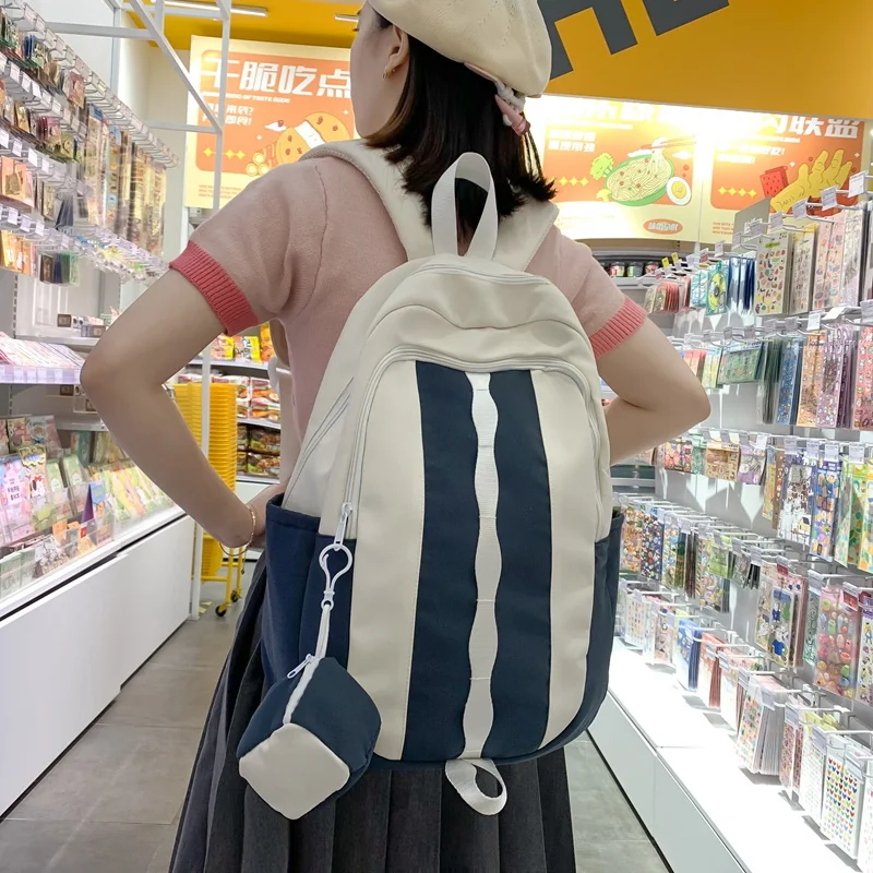 Trendy Design Women Backpack Nylon Waterproof School Bag for Girls Large Capacity Travel Backpacks Student Bookbags Mochila
Trendy Design Women Backpack Nylon Waterproof School Bag for Girls Large Capacity Travel Backpacks Student Bookbags Mochila