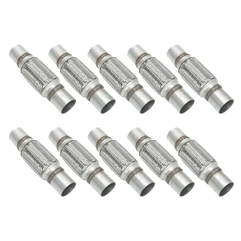 10X Exhaust Flex Pipe Stainless Steel Double Braid 2 X 6 Inch With Ends 10 Inch Long
10X Exhaust Flex Pipe Stainless Steel Double Braid 2 X 6 Inch With Ends 10 Inch Long