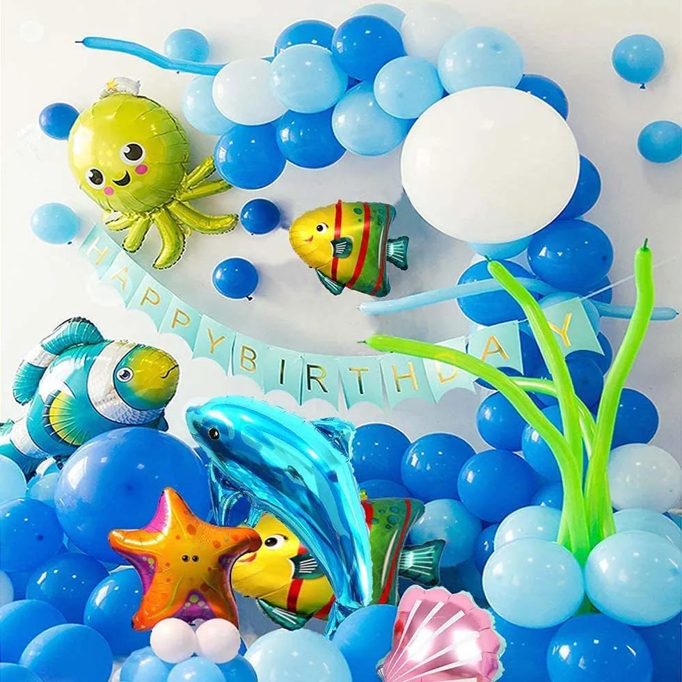 1-9 Year Birthday Party Decorations Balloon Arch for Kids Boy Girl Baby Shower Dolphin Shell Starfish Fish Ocean Themed Balloons
1-9 Year Birthday Party Decorations Balloon Arch for Kids Boy Girl Baby Shower Dolphin Shell Starfish Fish Ocean Themed Balloons