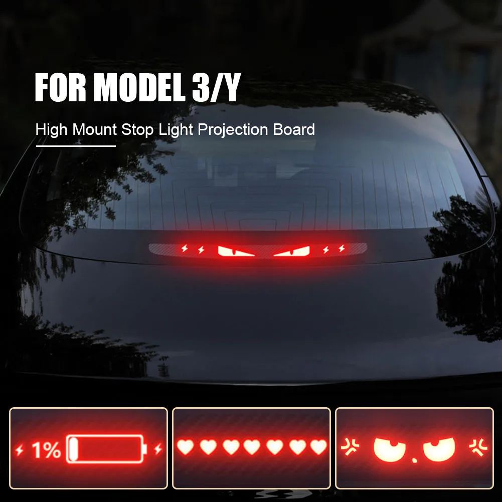 For Tesla Model 3 Model Y High Mount Brake Light Projection Board PVC Soft Board Stop Light Patch Easy Installation Accessories
For Tesla Model 3 Model Y High Mount Brake Light Projection Board PVC Soft Board Stop Light Patch Easy Installation Accessories