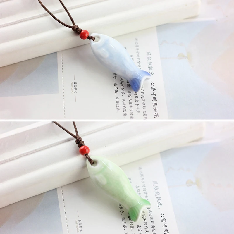 1PC Personalized Fish-shaped Ceramic Necklace For Women Whistle Pendant Lovers Necklace Couples Gift Jewelry
1PC Personalized Fish-shaped Ceramic Necklace For Women Whistle Pendant Lovers Necklace Couples Gift Jewelry