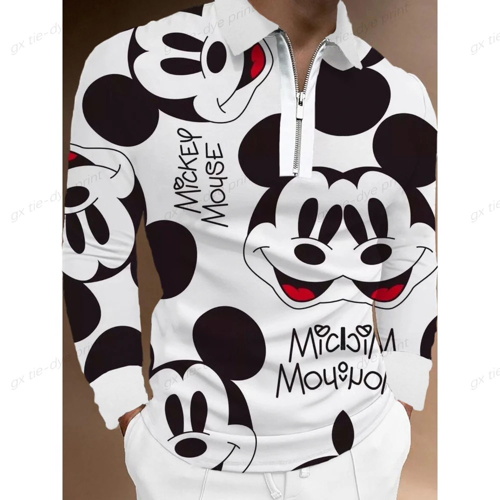 Disney Cartoon Casual 3D Print Summer Polo Shirt Men's Long Sleeve Lapel Zip Slim Fit Mickey Mouse Anime New Men's Polo Shirt
Disney Cartoon Casual 3D Print Summer Polo Shirt Men's Long Sleeve Lapel Zip Slim Fit Mickey Mouse Anime New Men's Polo Shirt