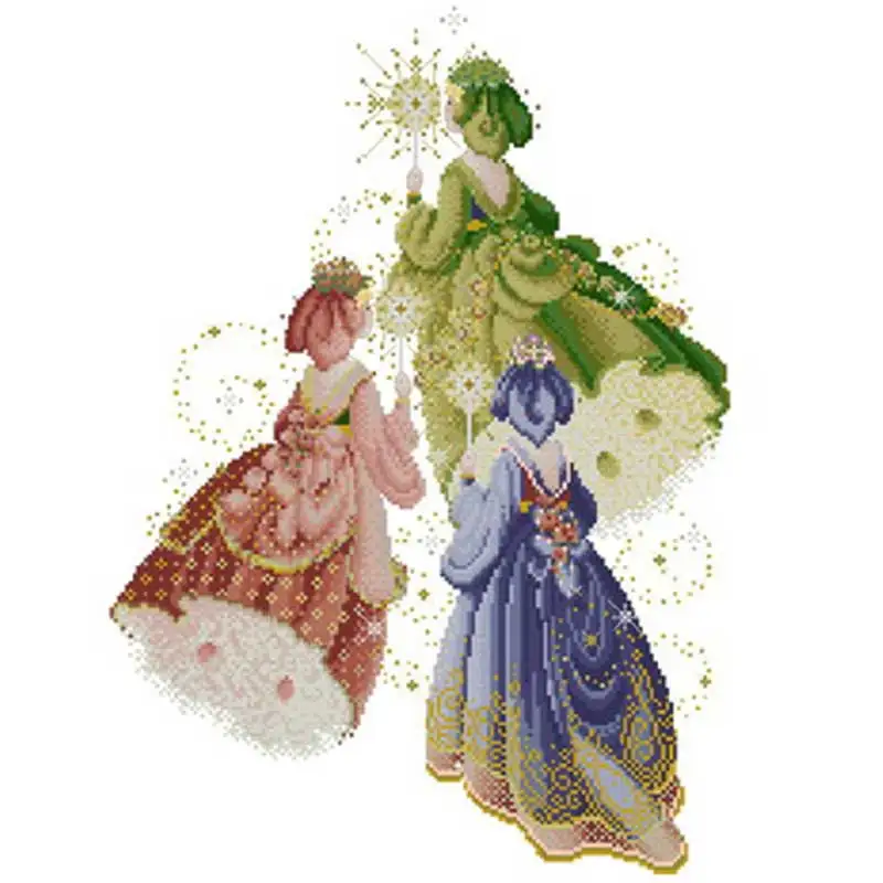 14CT /16CT/18CT /25CT Three fairies patterns Counted Cross Stitch Chinese Cross Stitch Kits Embroidery Needlework Sets
14CT /16CT/18CT /25CT Three fairies patterns Counted Cross Stitch Chinese Cross Stitch Kits Embroidery Needlework Sets