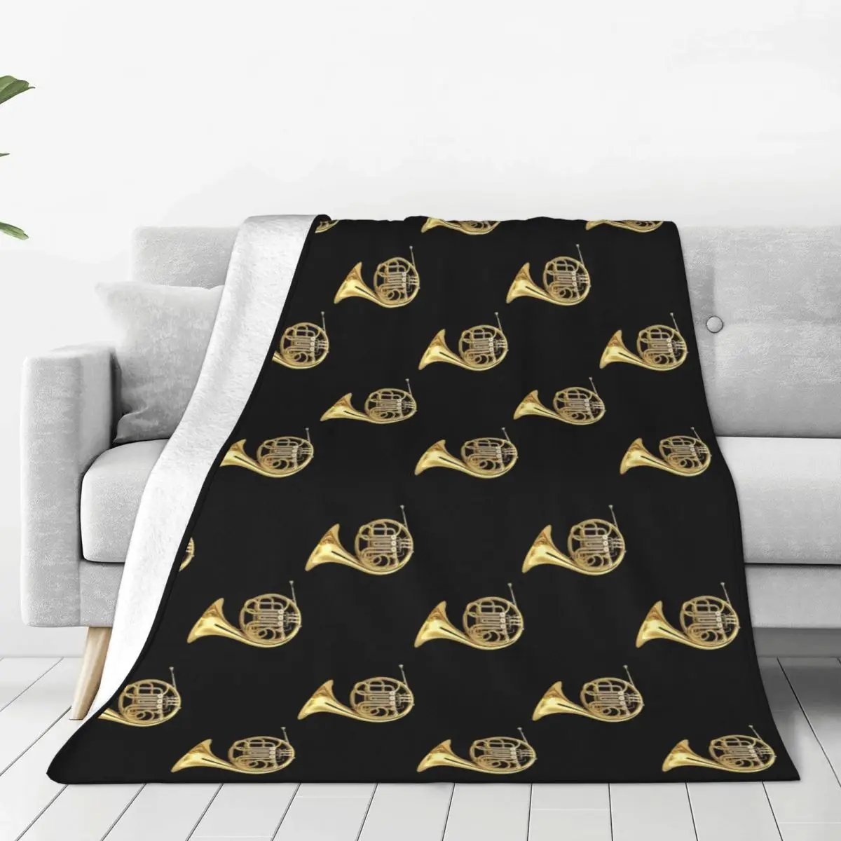 French Horn Pattern Soft Fleece Throw Blanket Warm and Cozy for All Seasons Comfy Microfiber Blanket for Couch Sofa Bed 40"x30"
French Horn Pattern Soft Fleece Throw Blanket Warm and Cozy for All Seasons Comfy Microfiber Blanket for Couch Sofa Bed 40"x30"