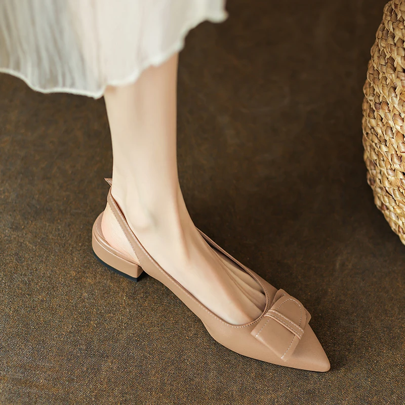 Women's Sandals Summer 2023 Pointed Toe Low Heels Bow-knot Sandalias Fashion Baotou Strap Elegant Female Shoes Chaussure Femme
Women's Sandals Summer 2023 Pointed Toe Low Heels Bow-knot Sandalias Fashion Baotou Strap Elegant Female Shoes Chaussure Femme