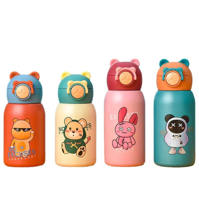 Cartoon Children's Insulated Cup 316 Stainless Steel Insulated Cup with Straw 
Cartoon Children's Insulated Cup 316 Stainless Steel Insulated Cup with Straw