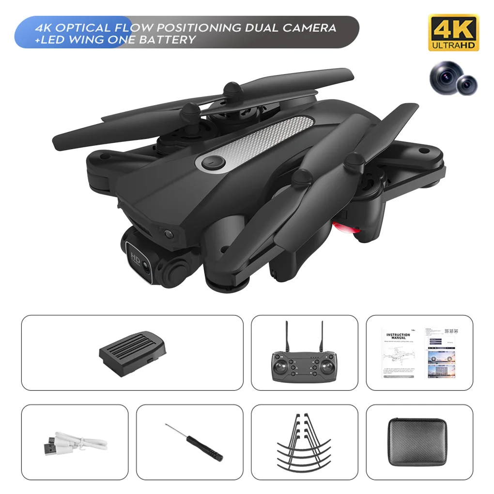 Quadcopter 4K Camera WiFi Foldable 6-axis Drone Portable Phone APP Gravity Sensor Aircraft Photography Toy Drones
Quadcopter 4K Camera WiFi Foldable 6-axis Drone Portable Phone APP Gravity Sensor Aircraft Photography Toy Drones