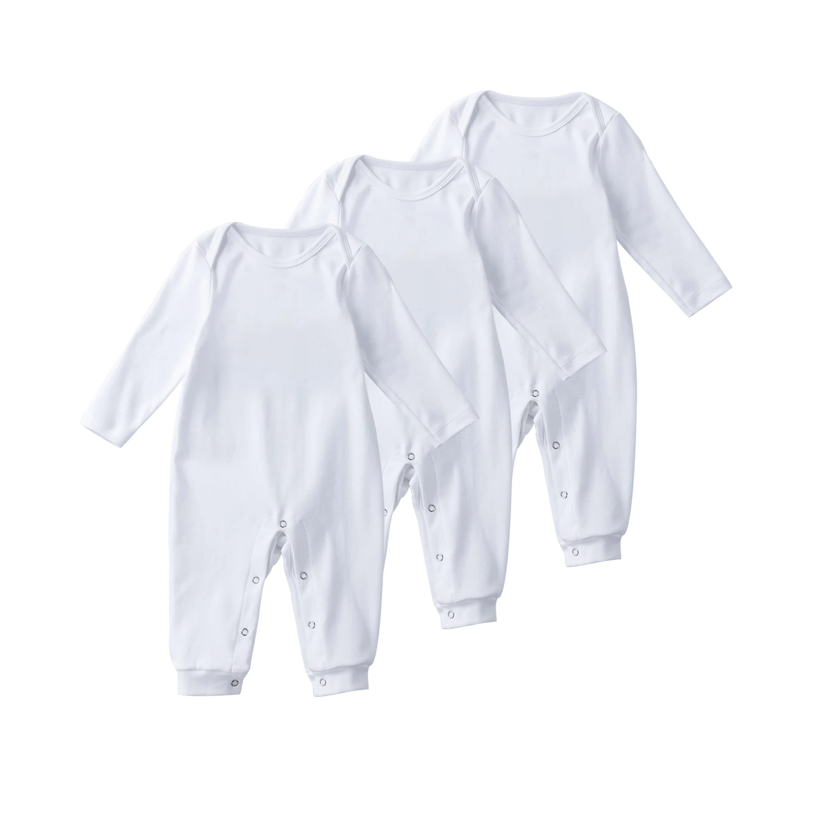 

Babany bebe Newborn Unisex Romper For Babies Clothes Long Sleeve Infant Baby Solid Bodysuit One-picec Jumpsuit 3pcs