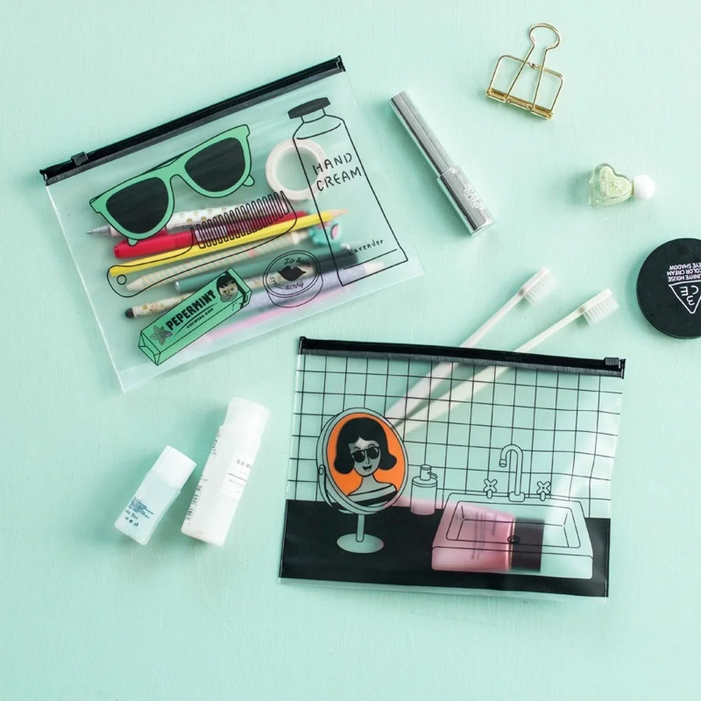 Cool Korean Storage Organizer Bag Fashion PVC Document Bag File Folder Stationery Pencil Case Student Glasses Bag Pull The Bag
Cool Korean Storage Organizer Bag Fashion PVC Document Bag File Folder Stationery Pencil Case Student Glasses Bag Pull The Bag