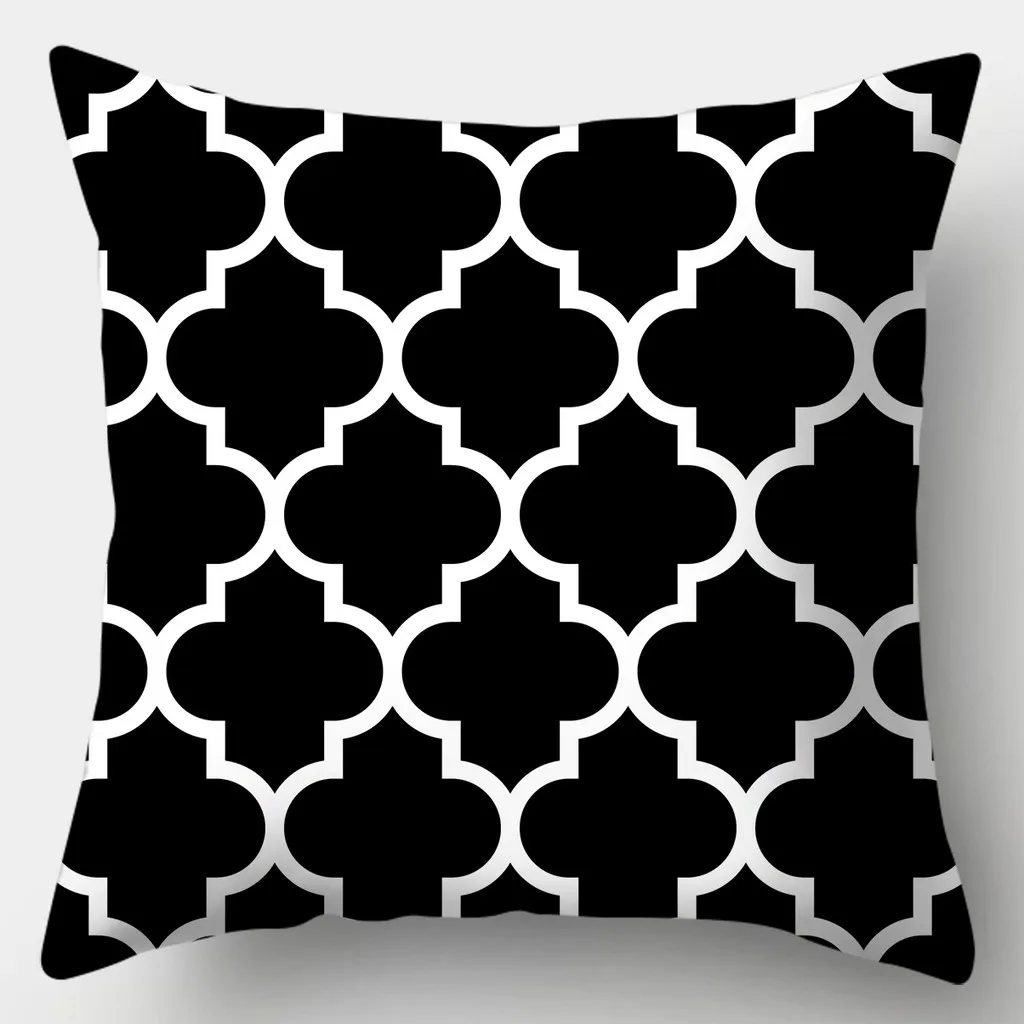 Black and White Pillowcase 45cmX45cm Square Sofa Pillow Cover Stripes and Leaves Pattern Cushion cover Cushion cover pillowcase
Black and White Pillowcase 45cmX45cm Square Sofa Pillow Cover Stripes and Leaves Pattern Cushion cover Cushion cover pillowcase