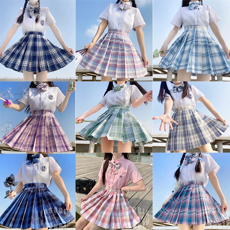 New Plaid Women Pleated Skirt Bow Knot Summer High Waist Preppy Girls Dance JK Skirt Cute A Line Harajuku Sexy Japan Faldas
New Plaid Women Pleated Skirt Bow Knot Summer High Waist Preppy Girls Dance JK Skirt Cute A Line Harajuku Sexy Japan Faldas