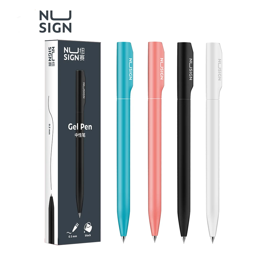 Deli Nusign Sign Pen Gel Pen ABS 0.5mm Black Color Ink PREMEC Smooth Switzerland Refill For School Office 4 Colors Stationery
Deli Nusign Sign Pen Gel Pen ABS 0.5mm Black Color Ink PREMEC Smooth Switzerland Refill For School Office 4 Colors Stationery