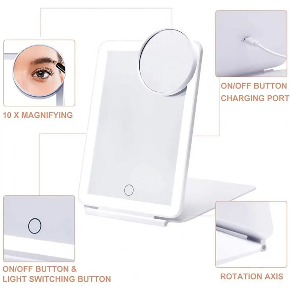 1 Set Makeup Mirror Stylish Universal Foldable Ultra Bright LED Mirror Light for Living Room LED Mirror Cosmetic Mirror
1 Set Makeup Mirror Stylish Universal Foldable Ultra Bright LED Mirror Light for Living Room LED Mirror Cosmetic Mirror