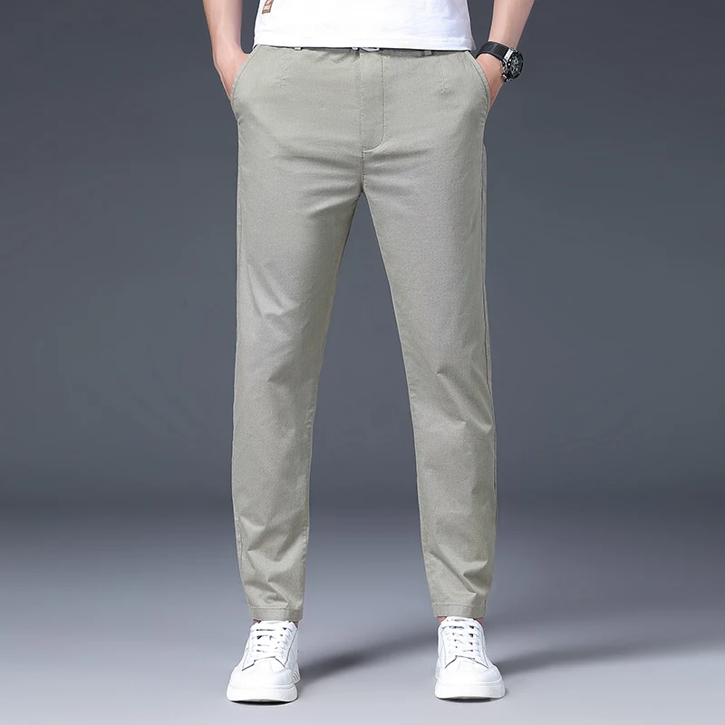 Men's Youth Sports Casual Pants Spring and Autumn Korean Style Versatile Micro Elastic Slim Fit Skinny Business Trousers Fashion
Men's Youth Sports Casual Pants Spring and Autumn Korean Style Versatile Micro Elastic Slim Fit Skinny Business Trousers Fashion