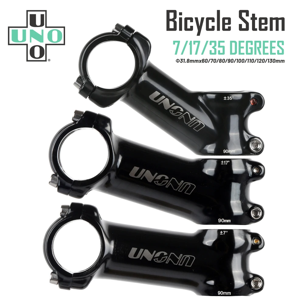 UNO MTB Power 7 17 35 Degree Ultralight Bicycle Aluminum Stem 31.8mm 60/70/80/90/100/110/120/130mm Mountain Road BMX Kalloy Stem
UNO MTB Power 7 17 35 Degree Ultralight Bicycle Aluminum Stem 31.8mm 60/70/80/90/100/110/120/130mm Mountain Road BMX Kalloy Stem