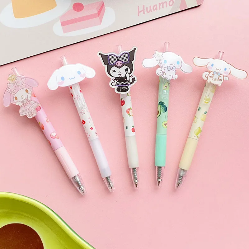 0.5mm Kawaii Sanrios Gel Pen kuromi My Melody Cinnamoroll Cartoon Acrylic Patch Doll Can Press The Signature Pen Gift for kids
0.5mm Kawaii Sanrios Gel Pen kuromi My Melody Cinnamoroll Cartoon Acrylic Patch Doll Can Press The Signature Pen Gift for kids