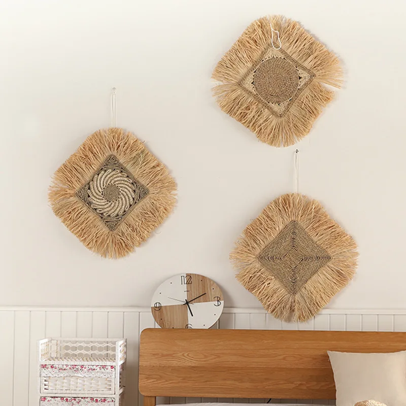 Mori Raffia Hand-woven Creative Tapestry Nordic Home Decoration Living Room Room Wall Decoration Pendant Aesthetic Room Decor
Mori Raffia Hand-woven Creative Tapestry Nordic Home Decoration Living Room Room Wall Decoration Pendant Aesthetic Room Decor