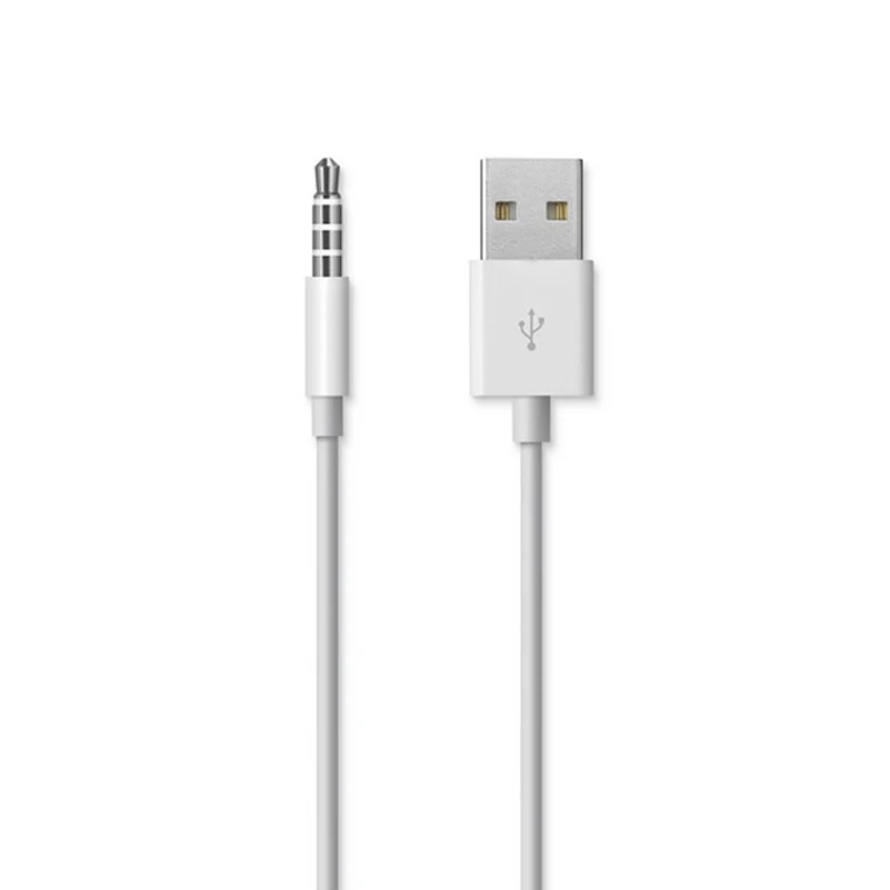 

3.5mm Jack to USB 2.0 Data Sync Charger Transfer Audio Adapter Charging Cable for Apple iPod Shuffle 3rd 4th 5th 6th 7th MP3