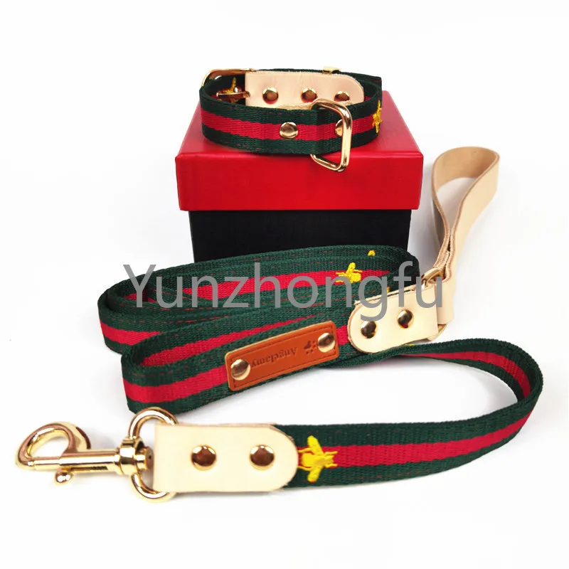 2023 Wholesale Heavy Duty Luxury Custom Leather Striped Pet Dog Collar and Leash Set Leashes
2023 Wholesale Heavy Duty Luxury Custom Leather Striped Pet Dog Collar and Leash Set Leashes