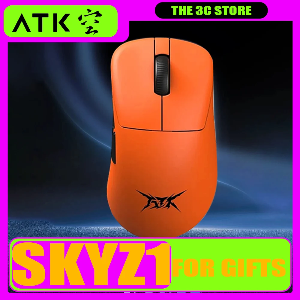 Мышь ATK Blazing Sky Z1 Liekong Double 8K Paw3950 Ультра двухрежимная беспроводная игровая мышь