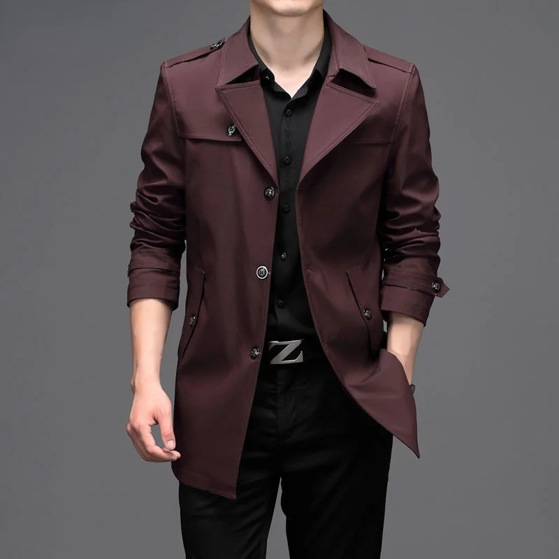 Brand Spring Autumn Men Trench Coats Superior Quality Buttons Male Fashion Outerwear Jackets Windbreaker 100 Kg Y884
Brand Spring Autumn Men Trench Coats Superior Quality Buttons Male Fashion Outerwear Jackets Windbreaker 100 Kg Y884