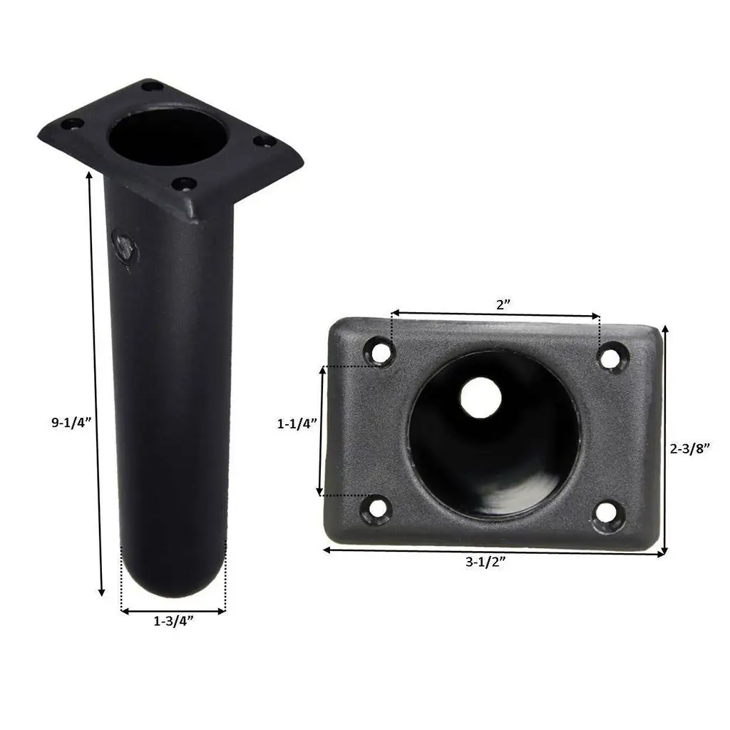 Light Plastic Fishing Boat Flush Mount,Kayak Marine Boat Rod Holders Square Head with Drain and Inner Tube,30 Degree
Light Plastic Fishing Boat Flush Mount,Kayak Marine Boat Rod Holders Square Head with Drain and Inner Tube,30 Degree