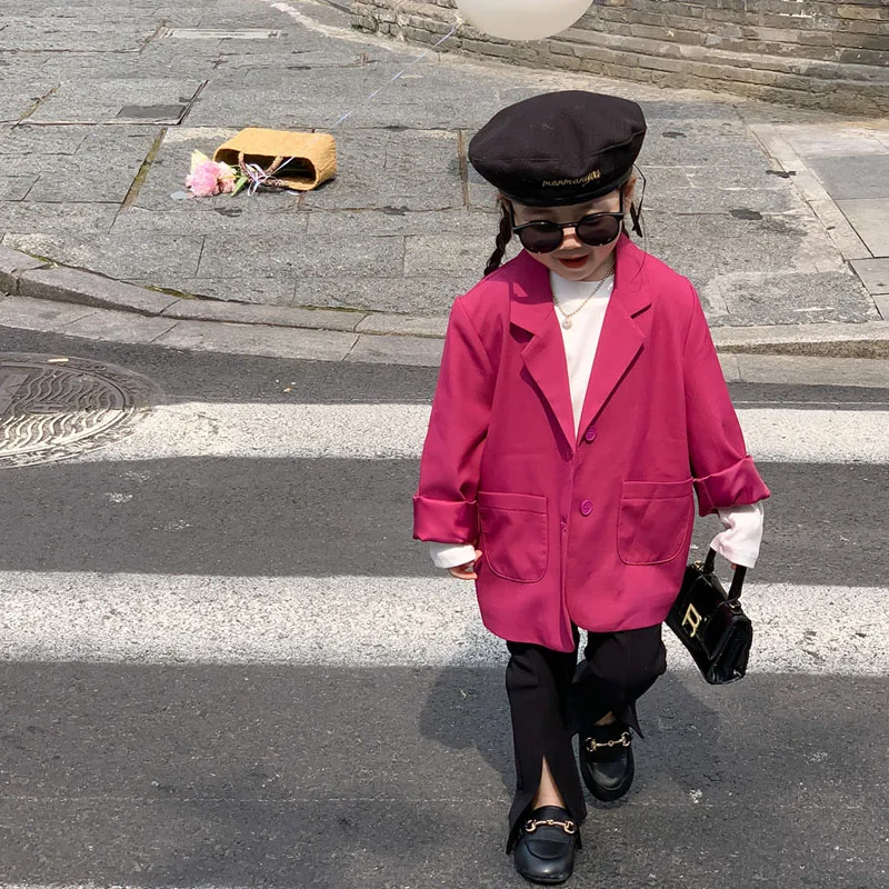 Демисезонный блейзер для девочек, детская куртка, Детский костюм, верхняя одежда, детское модное пальто, одежда для малышей, яркий цвет, боль... 
Демисезонный блейзер для девочек, детская куртка, Детский костюм, верхняя одежда, детское модное пальто, одежда для малышей, яркий цвет, боль...