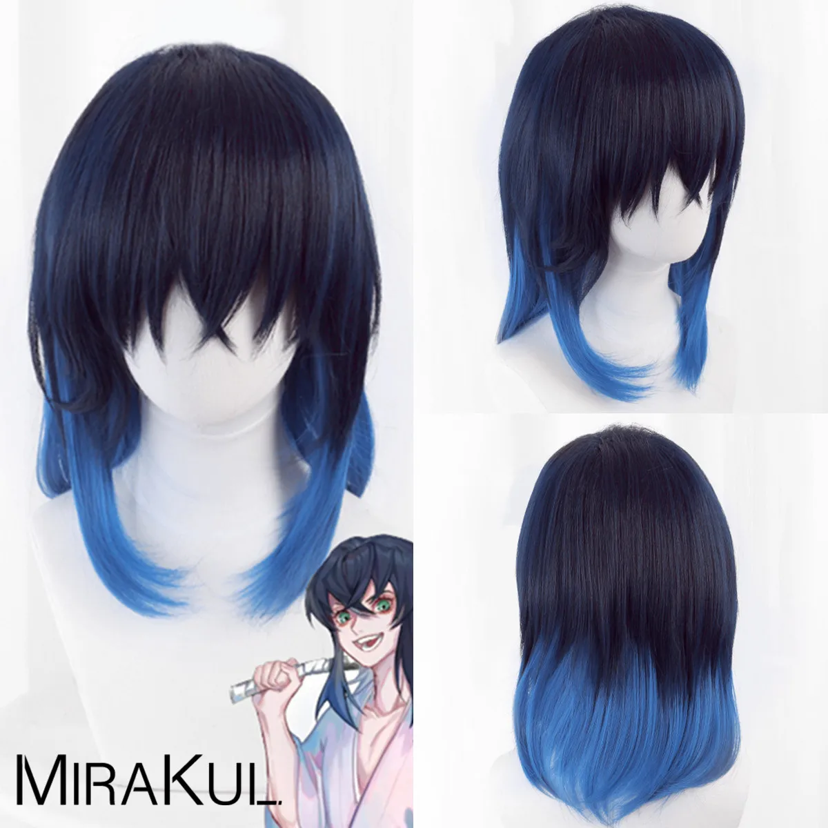 MIRAKUL Hashibira Inosuke Demon Slayer: Kimetsu no Yaiba Multi-Color Heat Resistant Hair Authentic Cosplay Costume Wig 
MIRAKUL Hashibira Inosuke Demon Slayer: Kimetsu no Yaiba Multi-Color Heat Resistant Hair Authentic Cosplay Costume Wig