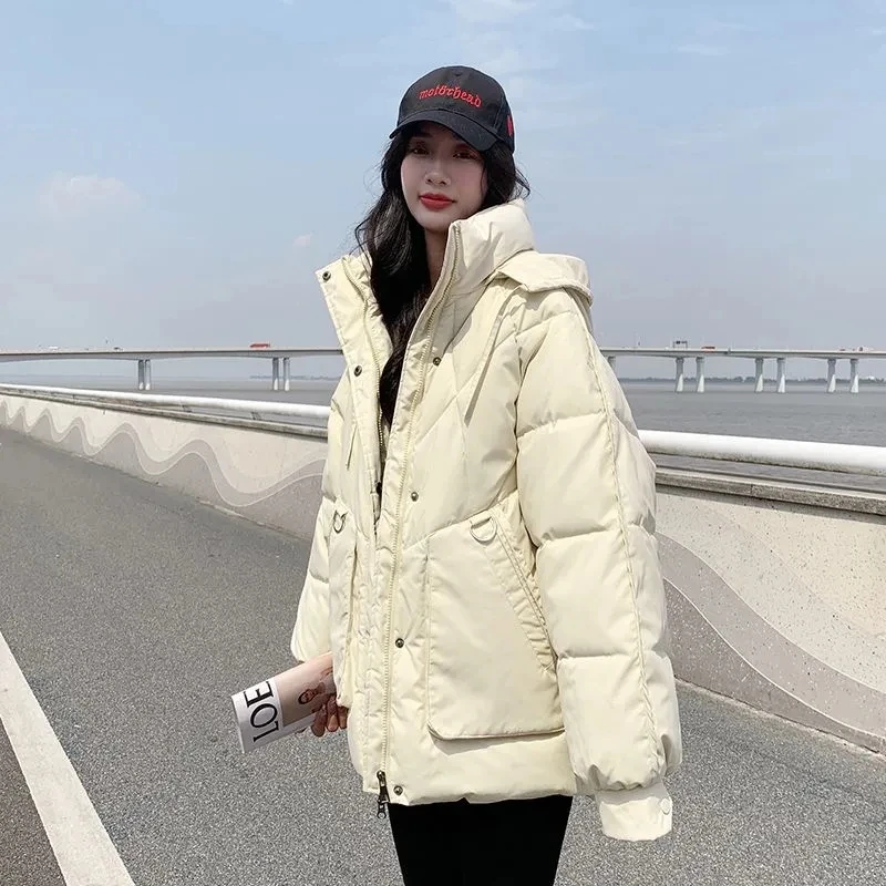Oversized Fashion Parkas Purple Hooded Jacket Women's Winter 2023 Loose Cotton padded Student Coat Thicken Warm Outerwear Female
Oversized Fashion Parkas Purple Hooded Jacket Women's Winter 2023 Loose Cotton padded Student Coat Thicken Warm Outerwear Female