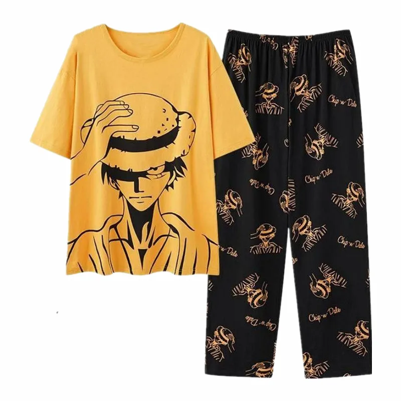Mens Pajamas Set Summer Cartoon Leisure Pyjamas For Boy Anime 2Pack Pijama Home Nightwear Plus 4XL 5XL 2022 Hot
Mens Pajamas Set Summer Cartoon Leisure Pyjamas For Boy Anime 2Pack Pijama Home Nightwear Plus 4XL 5XL 2022 Hot